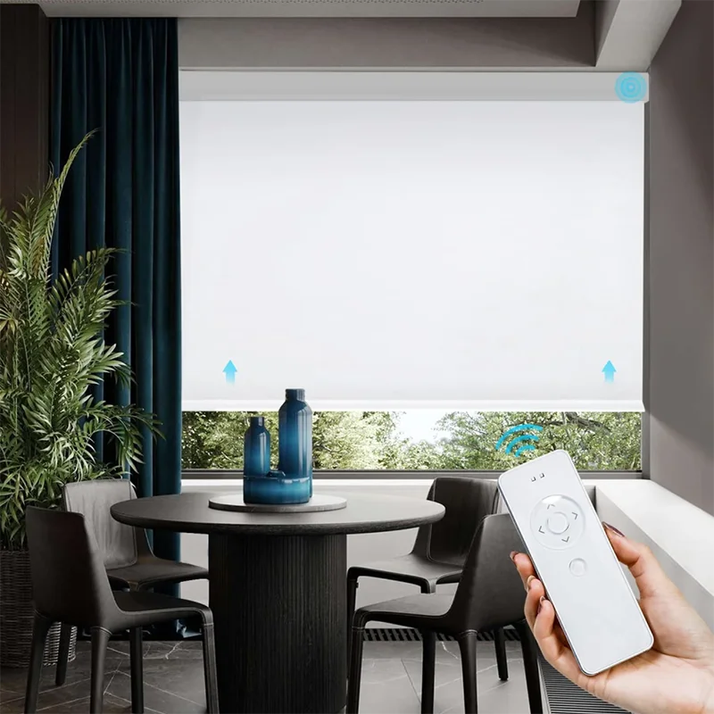 Пользовательские Wi-Fi пульт дистанционного управления Tuya Zigbee полиэфирные жалюзи электрические автоматические умные затеняемые рулонные шторы
