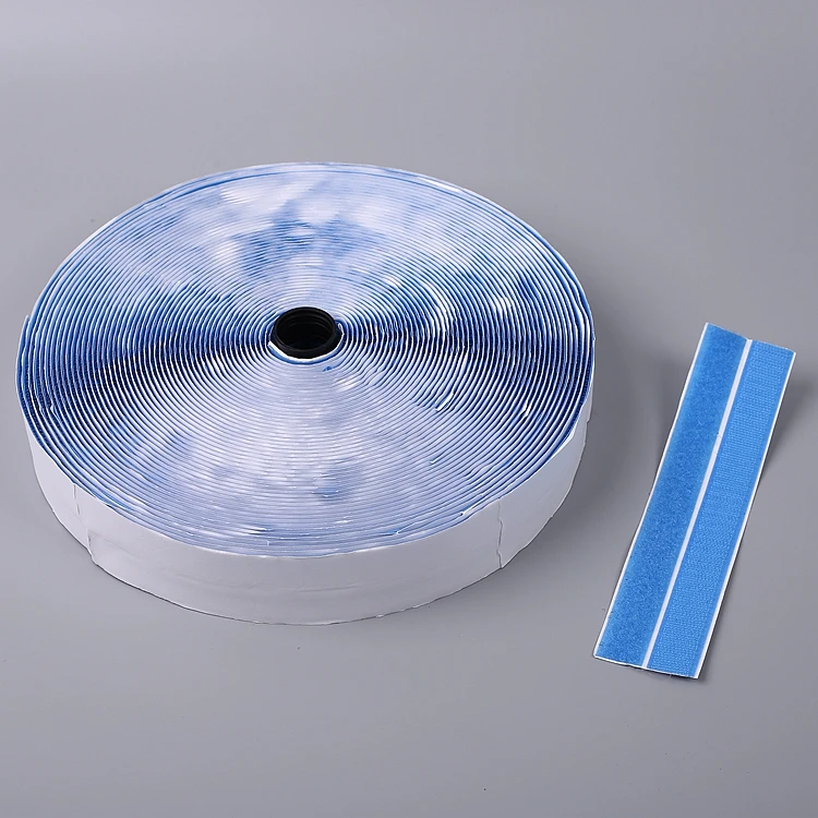 Customized Size Die Cut Available self adhesive hook and loop tape nylon 50mm hook and loop fastener For Curtains