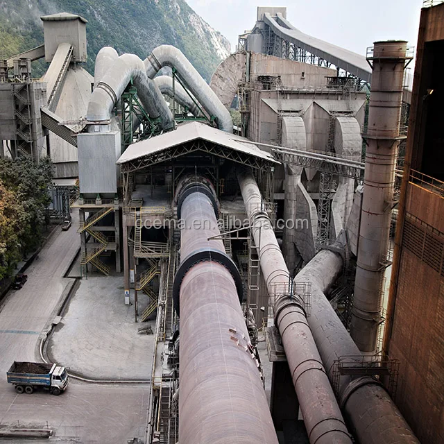 Active limestone processing plant rotary kiln