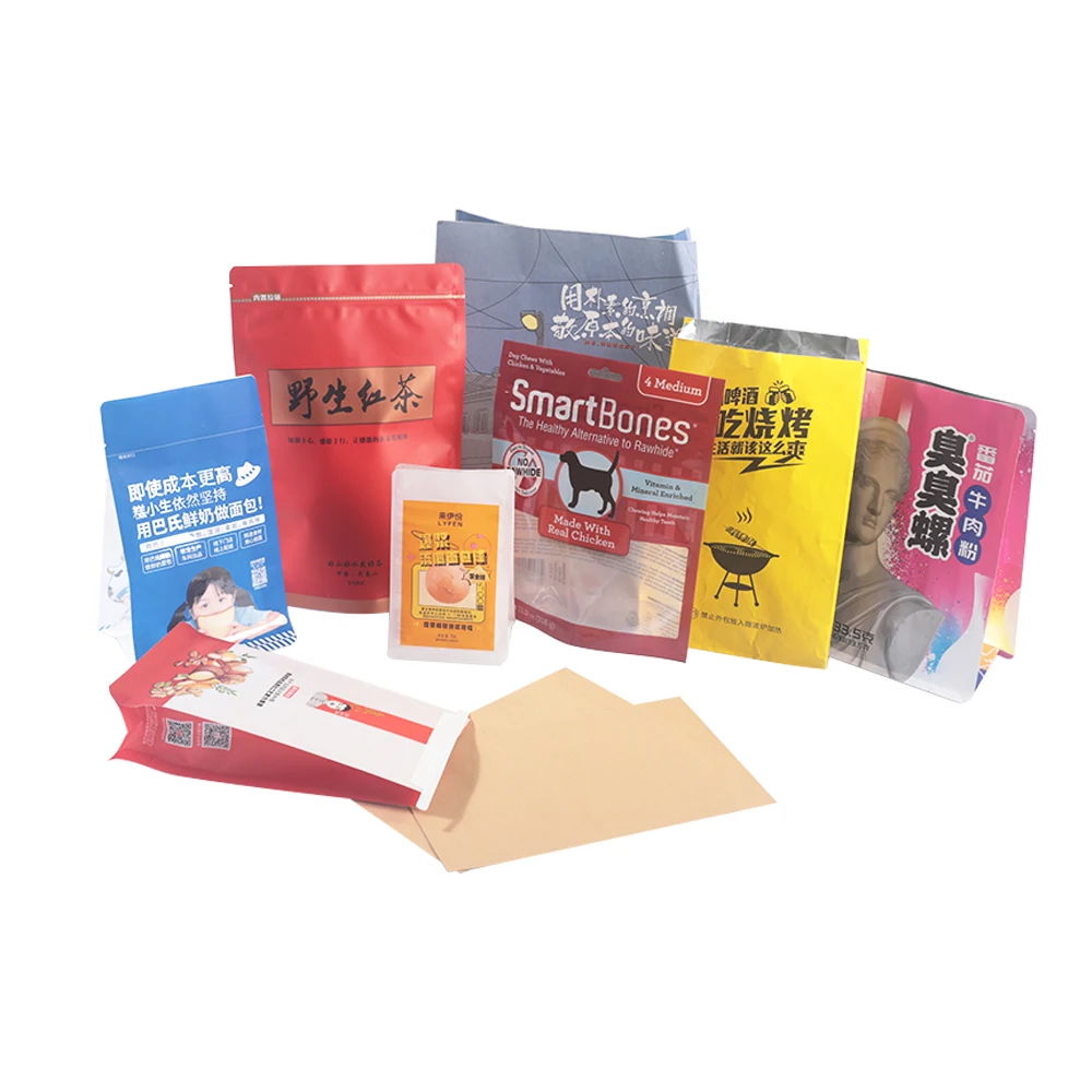 Food grade heat resistant digital printing doypack stand up packaging bag