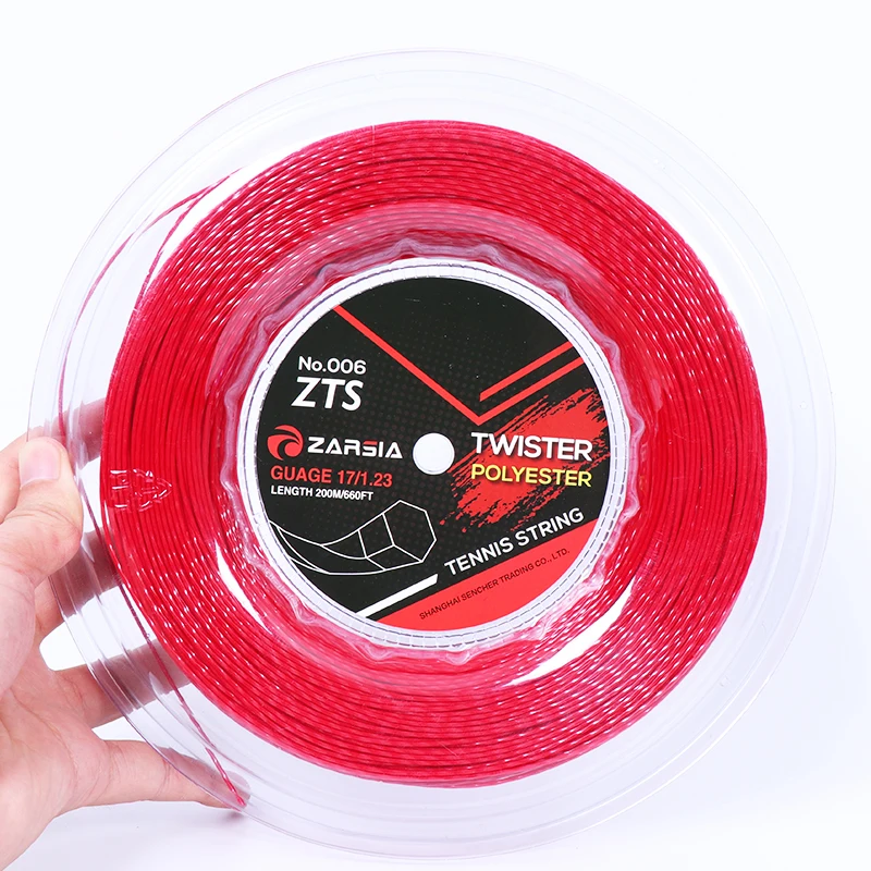 Black Twist tennis String Reel tennis string Hexaspin twist polyester strings