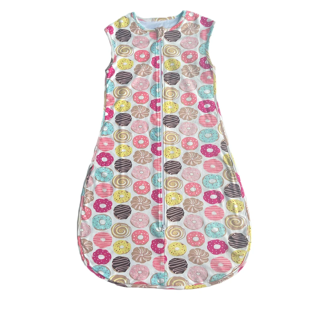 Factory Hot Sale 100% Cotton Baby Sleeping Bag Custom Full Printing Sleeping Sack Swaddle Blanket Romper
