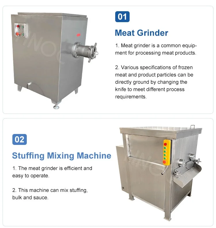 HNOC The Cheapest Sausage Salami Make Machine Pneumatic Sausage Filler Automatic Sausage Production Line Small Scale