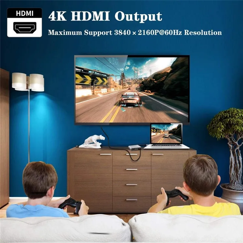 Горячая Распродажа 5 в 1 Usb Тип C Usb 3,1 к Hdmi Vga Аудио Usb 3,0 адаптер для Google Huawei Samsung S9