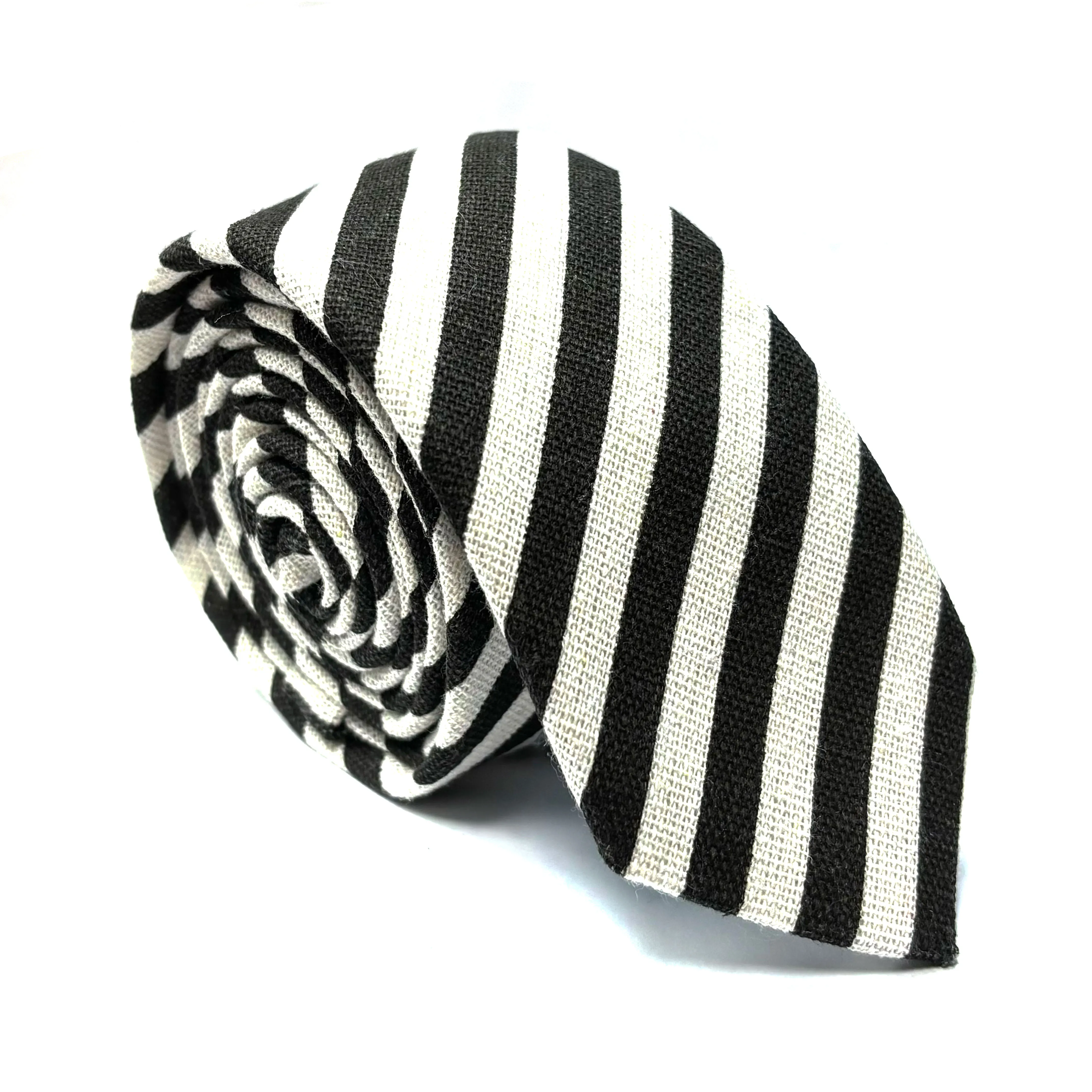 Cotton New High Quality Striped cotton tie Men Necktie Custom Neck Ties For Men