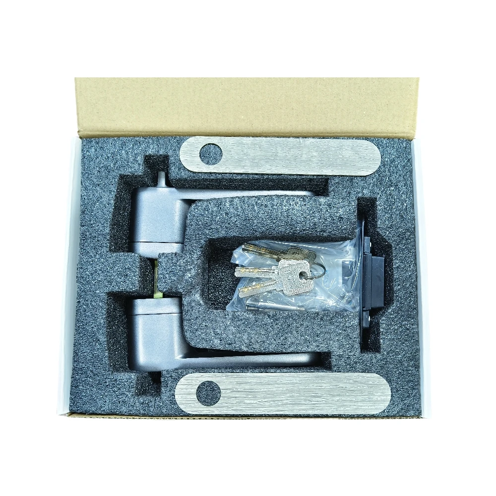 New Design European Minimalist Ecological Wooden Gray Lever Factory Price knobs interior Modern Indoor Bedroom Door Lock sets