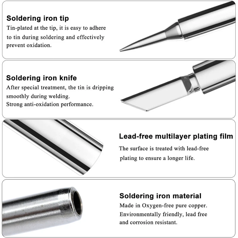 High Quality Long Life 900M-T series Soldering iron  tips for 936 soldering station, 908 soldering iron