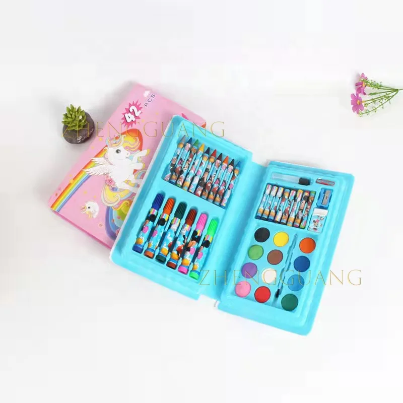 Zhengguang 42PCS живопись инструмент для рисования художественные принадлежности Канцелярский набор детей Наборы