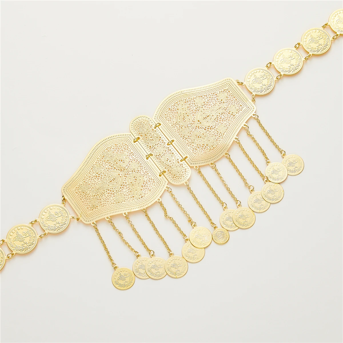 Изысканный модный праздничный подарок женский сексуальный металлический тонкий пояс