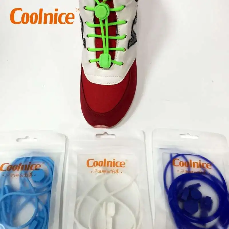 Hot sale No tie shoelace lock round China factory Newest Fashion silicone lock Shoe laces