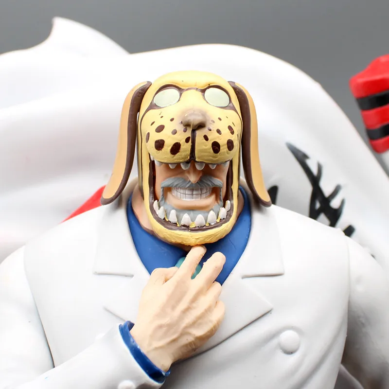 XM 43CM Gk Monkey D Garp Three Heads Collectible Figuras Anime one pieced Figure Doll Toys Model toys