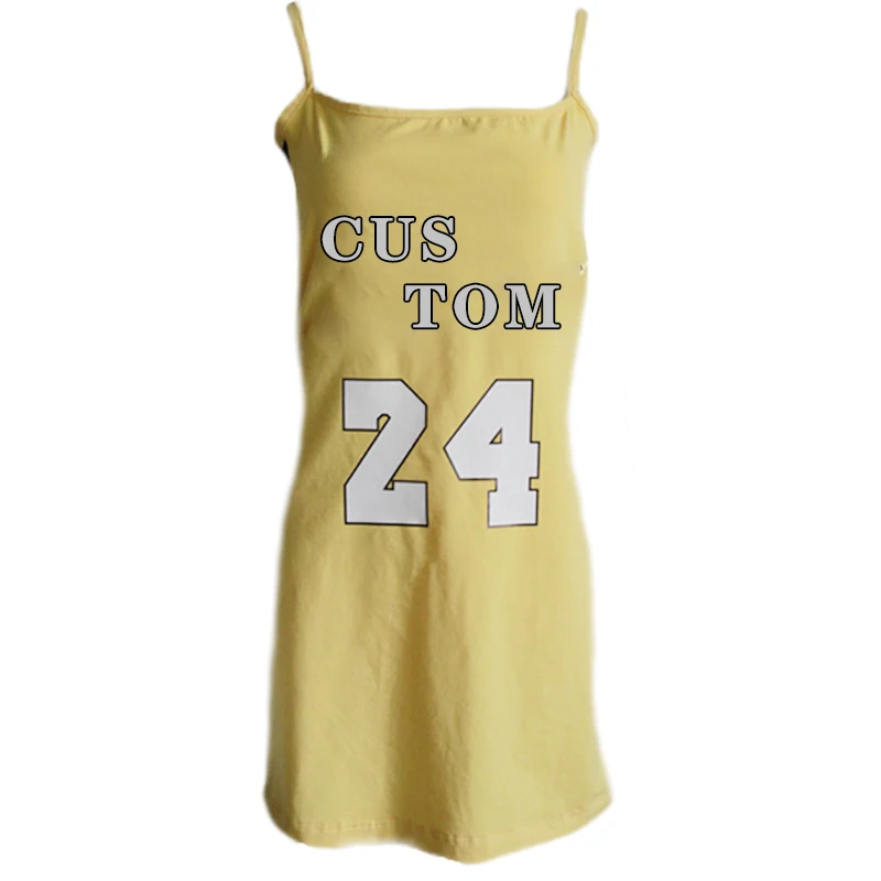 Custom logo sublimation polyester solid color plus size basketball jersey dresses for women