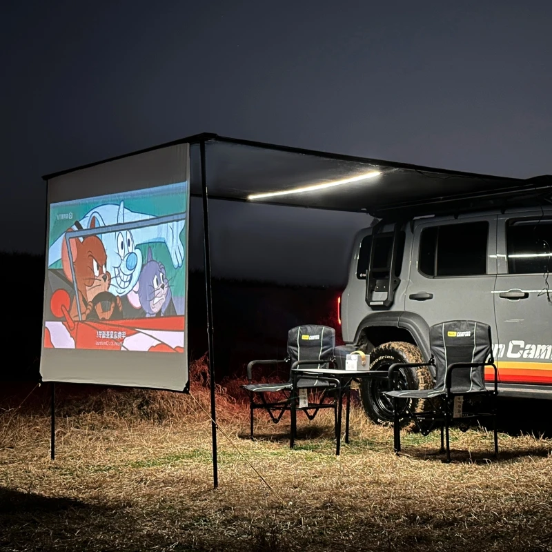 Jason Camping Folding Quick Mounting Chute Car Side Awning Dedicated Projection Screen