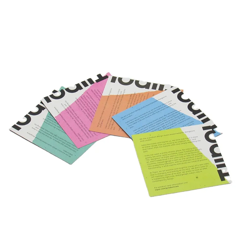 Factory customized color printed fancy after-sale service card thank you insert card