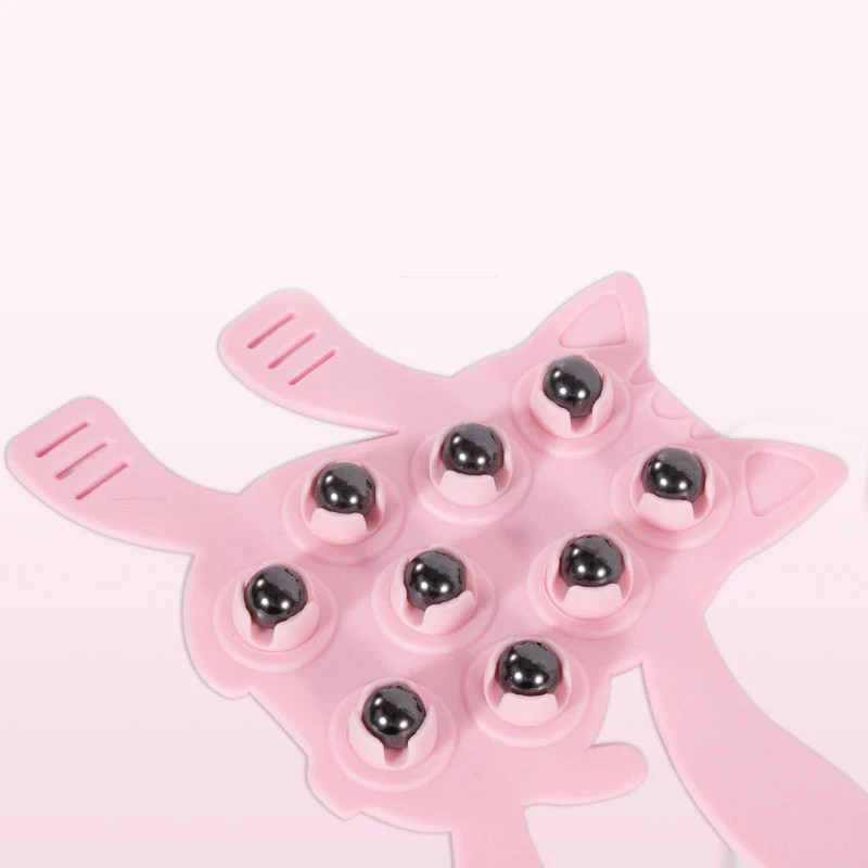 New Style MassageGlove 360-degree Roller 9 Heads Metal Roller Ball Deep Massage Roller