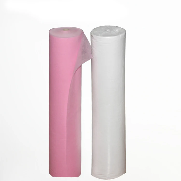 Best Quality Hospital Massage Spa Waterproof Oil Proof PP PE non woven disposable bed sheet roll paper