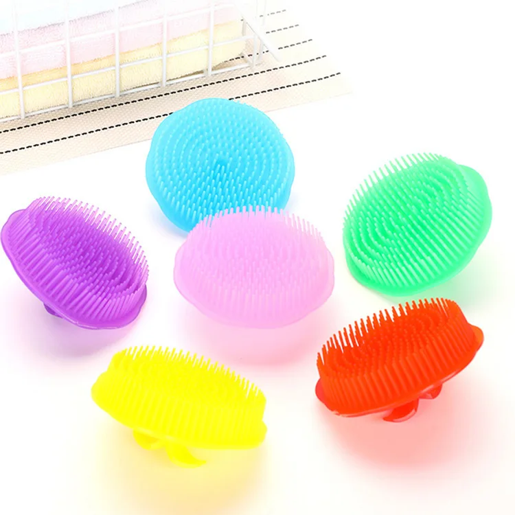 8cm Colorful Plastic Massage hair brush comb, Shampoo comb, Soothing Rubber Comb Head massage For Dog