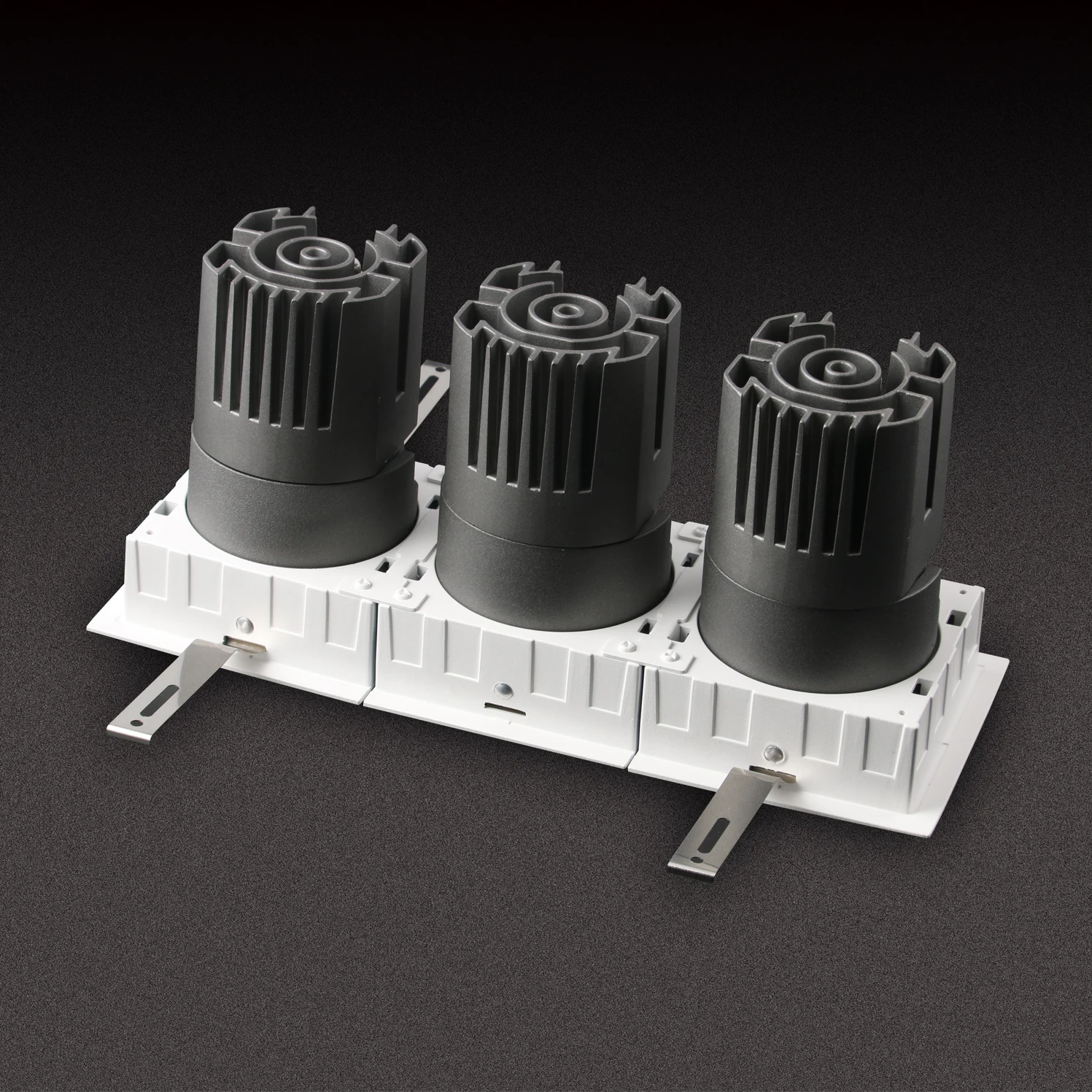 Размер резки 275*95 мм, квадратный 10 Вт, украшение для отеля, дома, магазина, Светодиодный точечный светильник, фиксация с цветным отражателем, потолочные светодиодные светильники