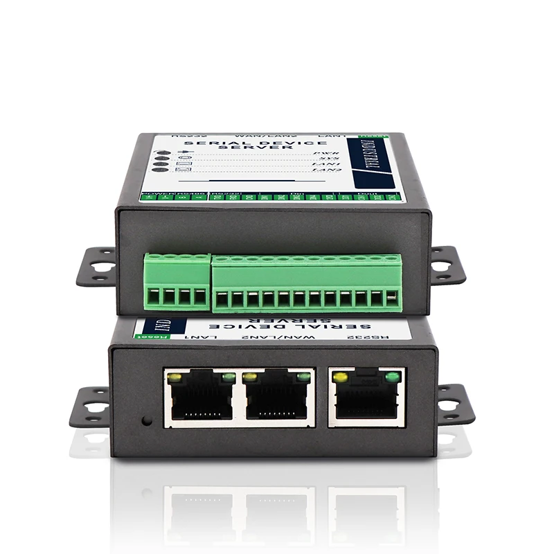 SERIALLINK RS232/RS485 to Ethernet Gateway with Dual Core 880MHZ CPU 2Gb RAM 2x1000M LAN ports 1x RS-232 1xRS485 Ports 4xDI,2xDO