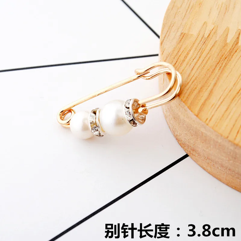Waistband Pin Accessories Good Quality Pearls Crystal Gold Brooch Waist  Clap Anti Exposed Safty Pins