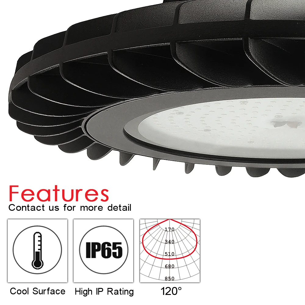 
LED Lamp Low Bay Highbay Commercial & Industrial Light Fittings for Stadium Gym Court Basketball Baseball Tennis Hall 200w 