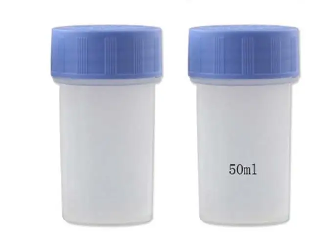 50ml Plastic Lab Food Aloe Empty cosmetic medical Pharmaceutical bottles Cap Dual layer Medicine Pill Capsule Jar Container 0525