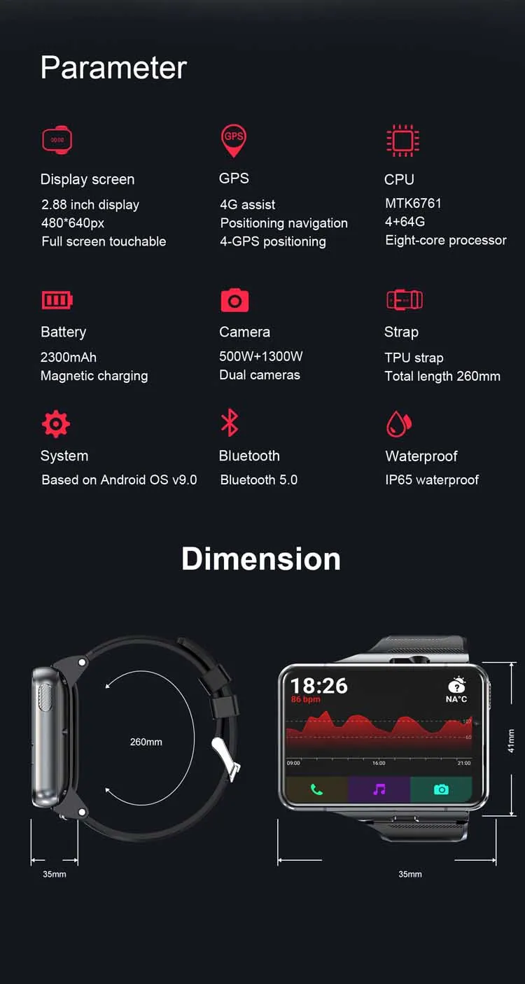 LOKMAT APPLLP Max fashion men smart watch futuristic Silicone strap Touch Screen Android Fitness Track  mobile watch
