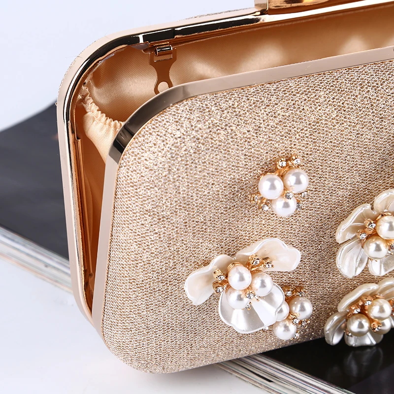 
Beautiful Custom New Design Ladies Evening Clutches Ladies Dinner Party EVA Handbag With Removable Shoulder Metal Frame Purse 
