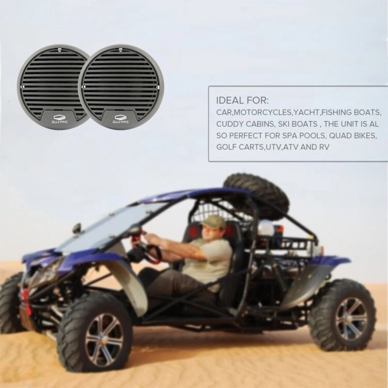 Водонепроницаемая морская радиоколонка Guzare, аудио стереодинамики для лодки, мотоцикла, автомобиля, MP3-плеера, антенны