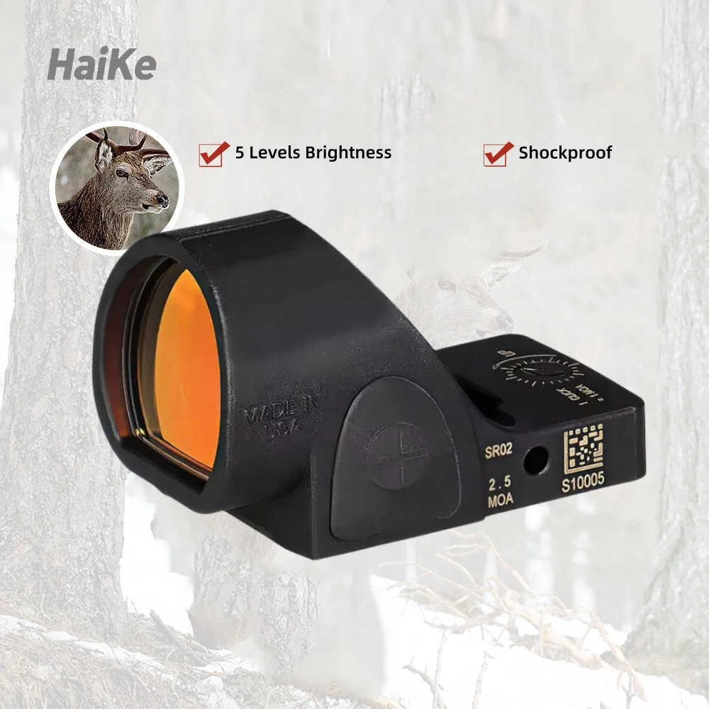 Red Dot scope HK2-0130B five levels adjustable color Mini Reflex Sight red dot sight