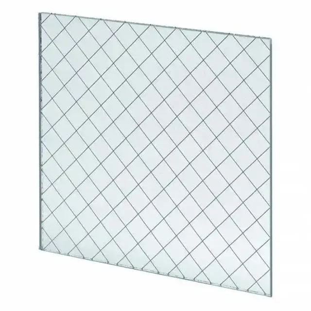 6mm 8mm Laminated Wired Glass High Quality Wired Glass Reinforced Mesh Glass