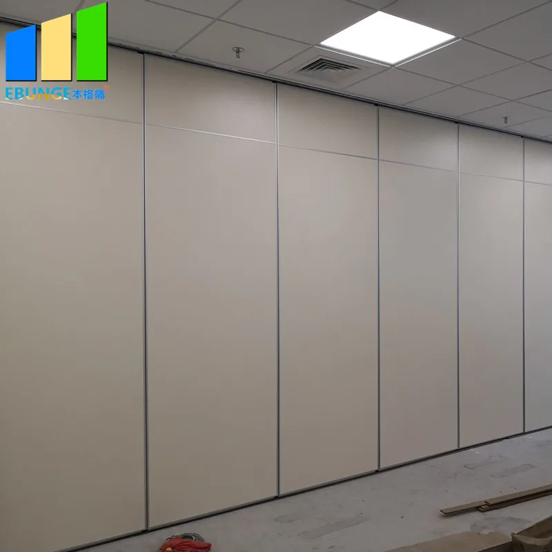 Soundproof folding doors accordion room divider acoustic panel movable mdf partition walls price in dubai
