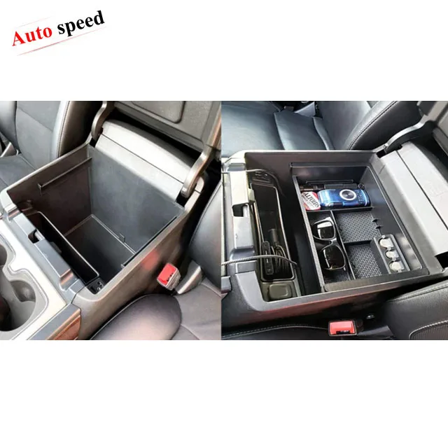 2014-2018 GMC Sierra Accessories Yukon/Chevy Tahoe Silverado Suburban Center Console Organizer Tray Armrest Secondary Storagebox