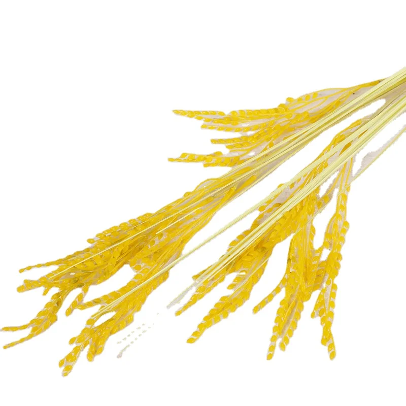 artificial rice plastic long branch grain rural harvest shooting props false spikes