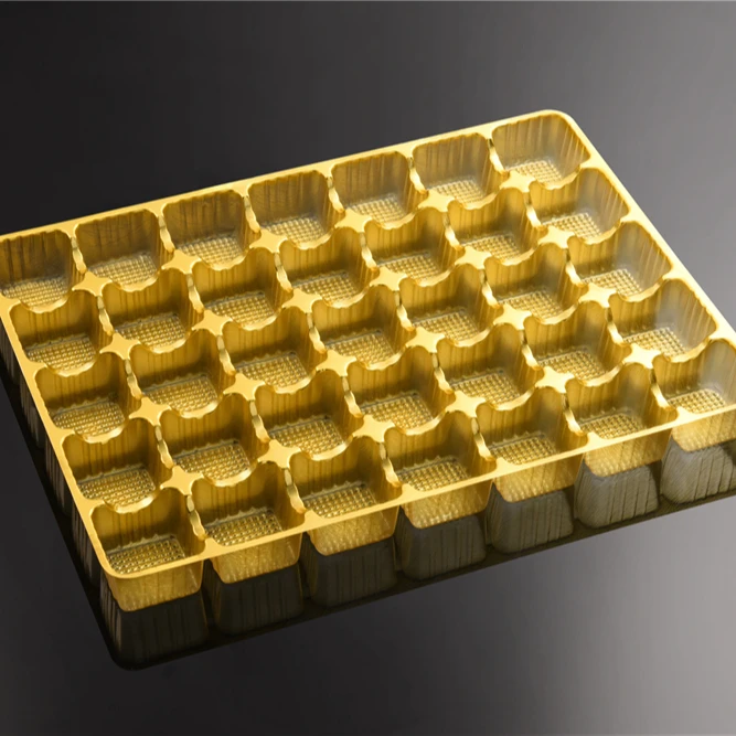 High Quality Vacuum Forming Food Grade Custom Plastic Blister Packaging Cavity Chocolate Insert Inner Tray For Packing