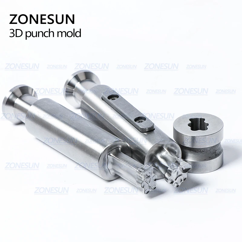 ZONESUN Bear Rotary Tablet Pill Press Die Candy Punch Die Set Custom Logo Punch Die Cast Pill Press For Tablet TDP Machine