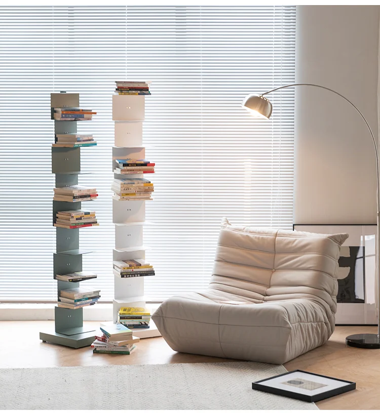 stand Bookshelf living room small metal  bookcase shelf Space-saving bookshelf