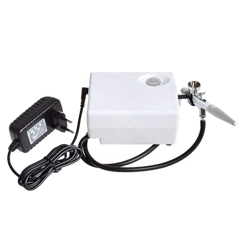 Wholesale Portable Body Art  Face Care Painting Nail Tattoo Makeup Mini Airbrush Gun Kit Air Compressor Machine Set