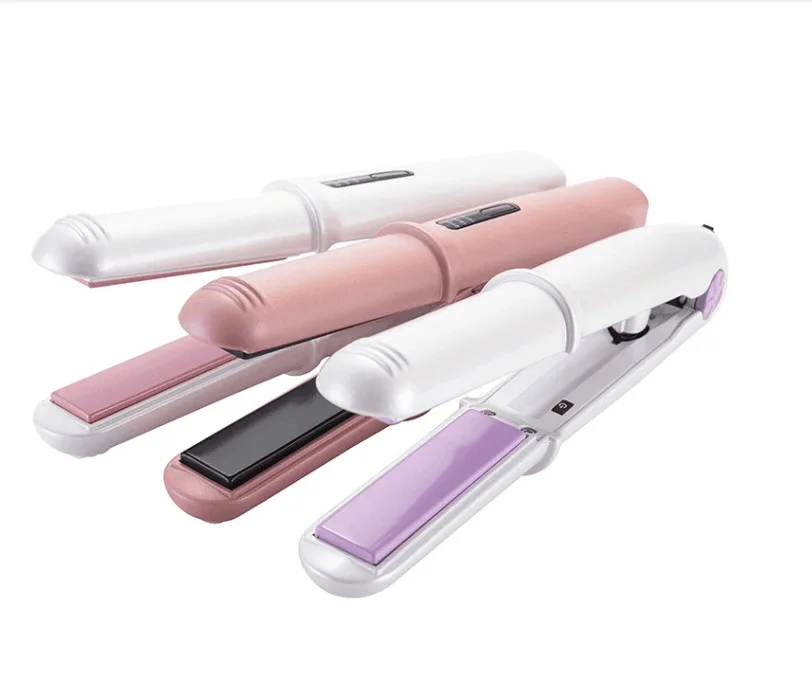 Portable USB Wireless Rechargeable Cordless Mini Hair Straightener Flat Iron