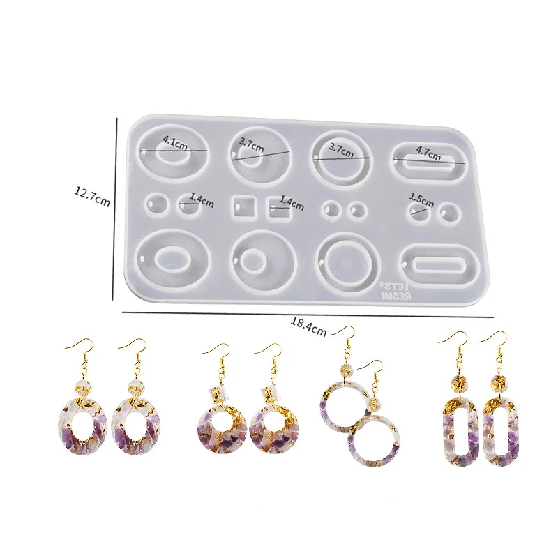 DIY handmade epoxy heart picture frame shape resin mold silicone ornament resin molds