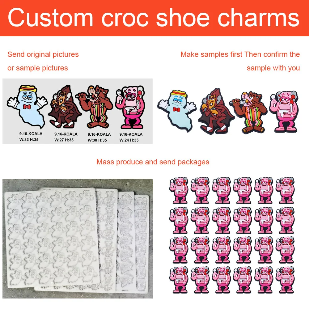 Wholesale charm Protect Teeth PVC Shoe Charm Shoe Decorations for Protect teeth Clog Charm