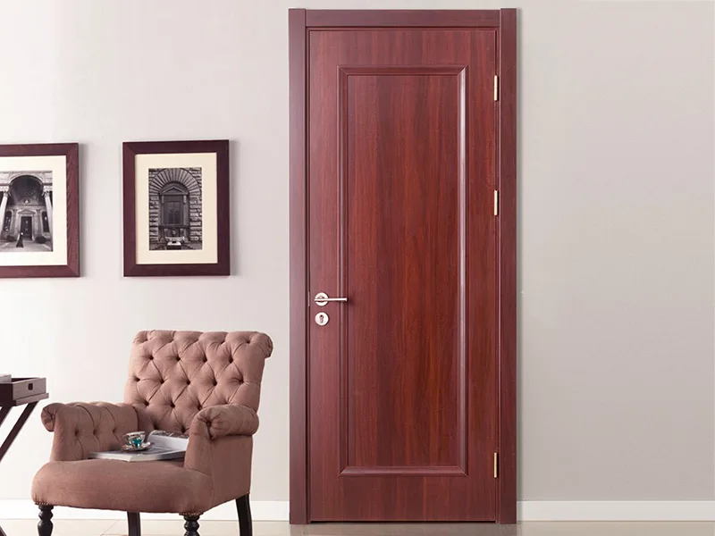 Modern Design Interior Wooden Door Bathroom Door With Glass Room Door