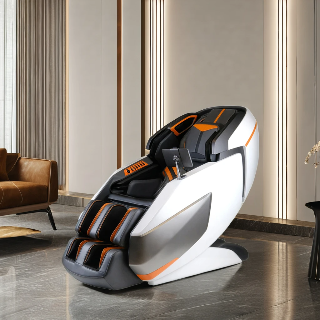 2024 Full Body 4D Electric Zero Gravity Massage Chair with Heating Comfortable Back Chair for Bedroom Hotel and Outdoor Use
