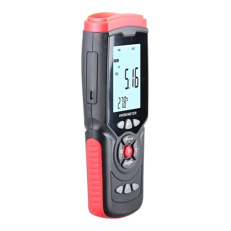 various environments high quality good Wire Air Flow Anemometer  LCD  display Backlight display  Anemometer