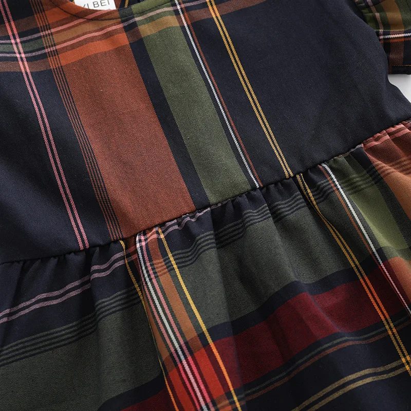 2024 Trade Festival Customized Design Toddler Casual Dress Bamboo Spandex breathable soft Baby Girl Dresses For Kids