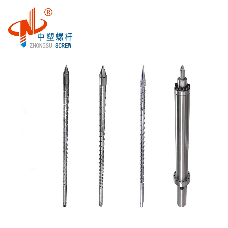 bimetallic single injection  screw barrel for pvc injection molding machine