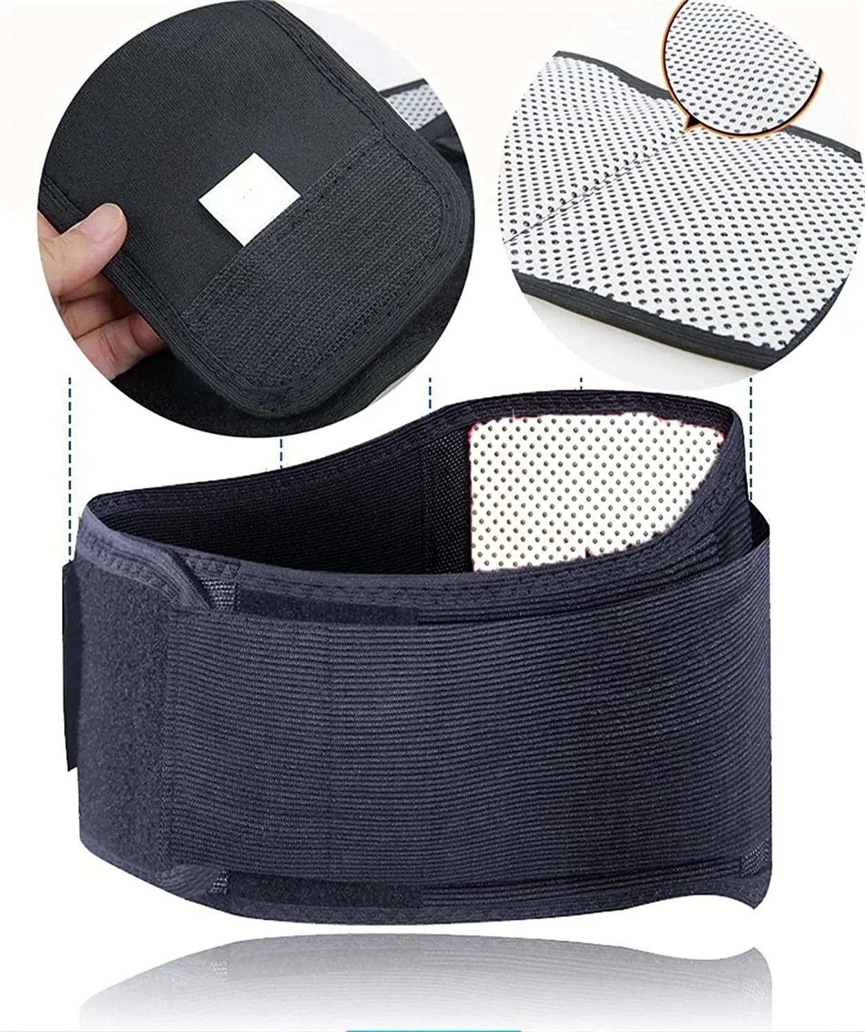 Tourmaline Self heating Magnetic Therapy Adjustable Health Recovery Waist Support Belt