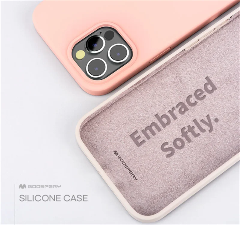 Original Mercury Liquid Silicone Case For Xiaomi redmi note 9 9A For Huawei P Smart Silicone Back Cover