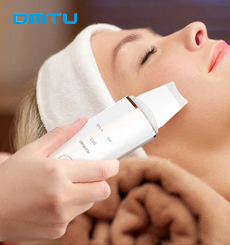 Ultrasonic Facial Skin Scrubber Deep Facial Cleaning Machine Removal Dirt Blackhead Face Ultrasonic Skin Scrubber Machine