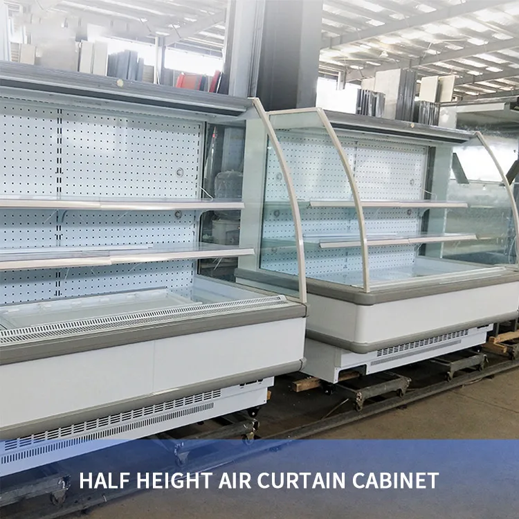 Custom Freezer Case Refrigerated Cooked Food Display Freezer Cabinet Commercial Refrigerator Display Cooler